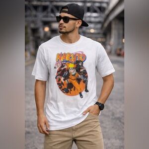 Naruto Anime Graphic T-Shirt Mens Large Naruto Sasuke Sakura